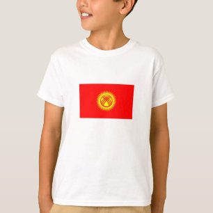 Kirgizistans flagga t shirt