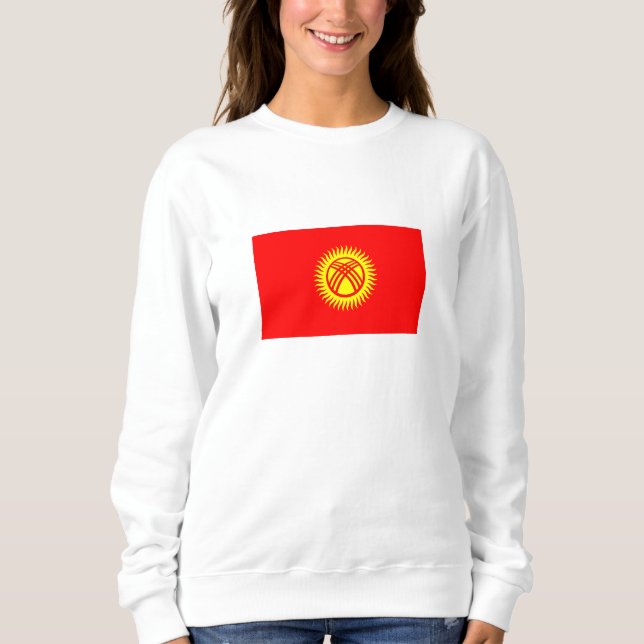 Kirgizistans flagga t shirt (Framsida)