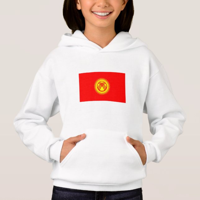 Kirgizistans flagga t shirt (Framsida)