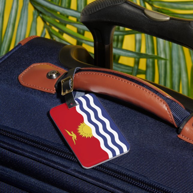 Kiribati flagga bagagebricka (Framsida Insitu 1)