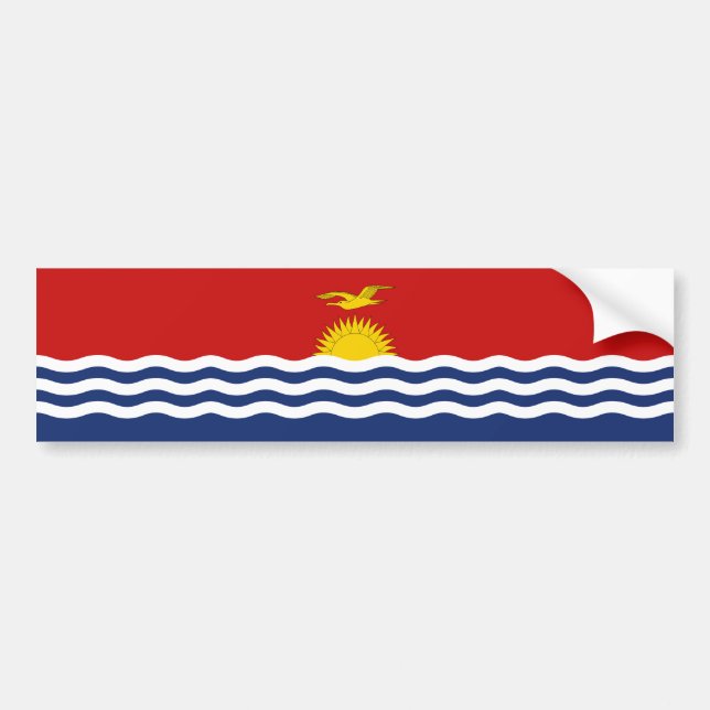 Kiribati Flagga Bildekal (Framsidan)