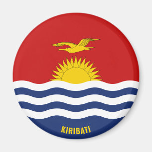Kiribati Flagga Charming Patriotic Magnet