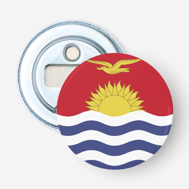 Kiribati flagga flasköppnare (Framsidan)