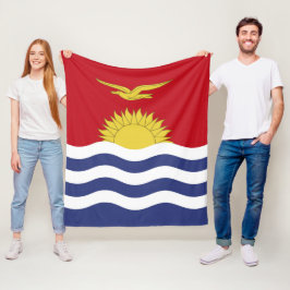 Kiribati flagga fleecefilt