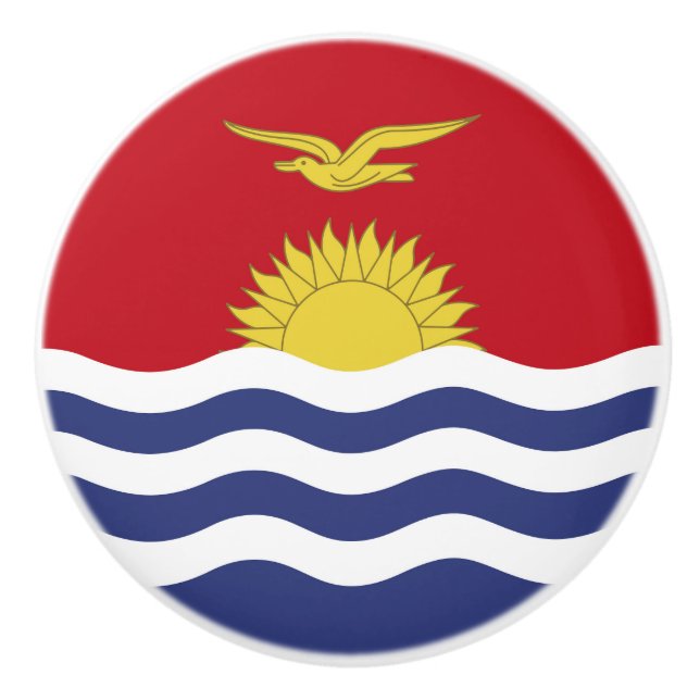 Kiribati flagga knopp (Framsidan)