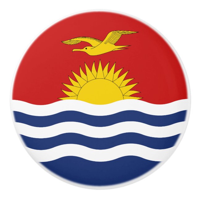 Kiribati Flagga Knopp (Framsidan)