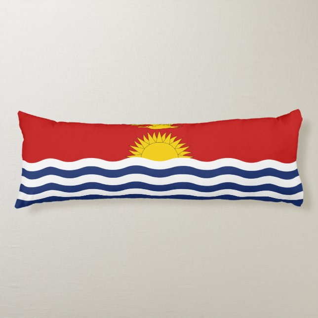 Kiribati Flagga Kroppskudde (Framsidan)