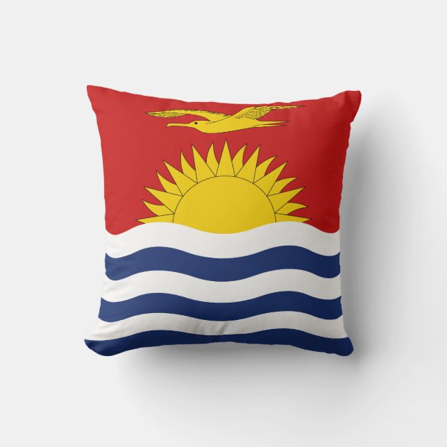 Kiribati Flagga Kudde (Framsida)