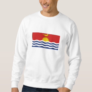 Kiribati Flagga Lång Ärmad Tröja