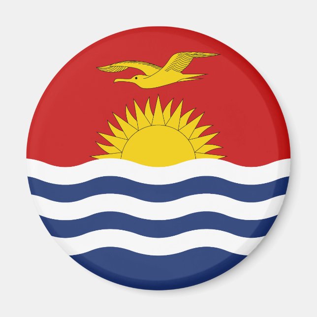 Kiribati Flagga Magnet (Framsidan)