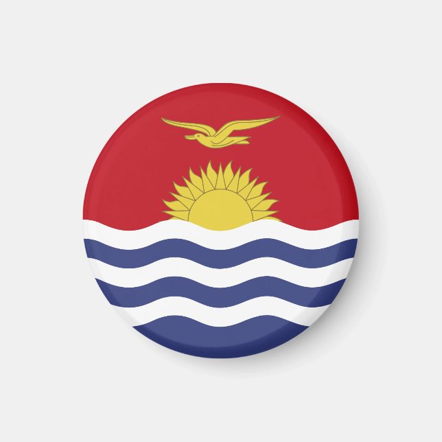 Kiribati flagga magnet (Framsidan)