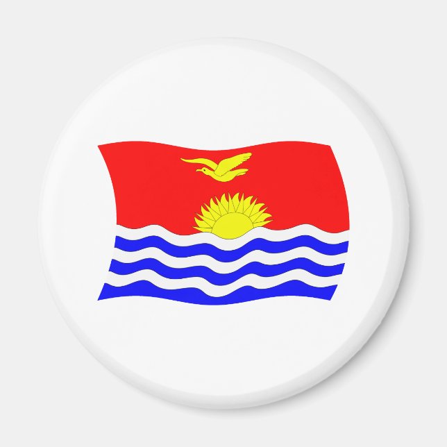 Kiribati Flagga Magnet (Framsidan)