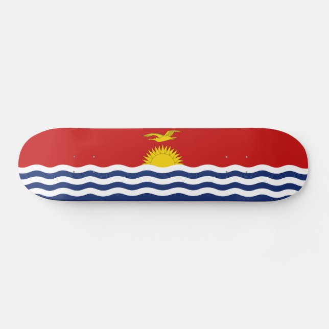 Kiribati Flagga Mini Skateboard Bräda 18,5 Cm (Horz)