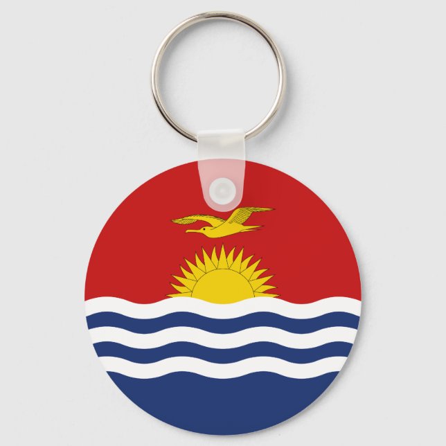 Kiribati Flagga Nyckelring (Framsida)