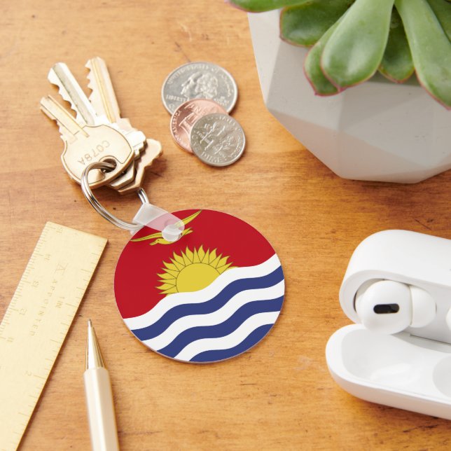 Kiribati flagga nyckelring (Skrivbord)