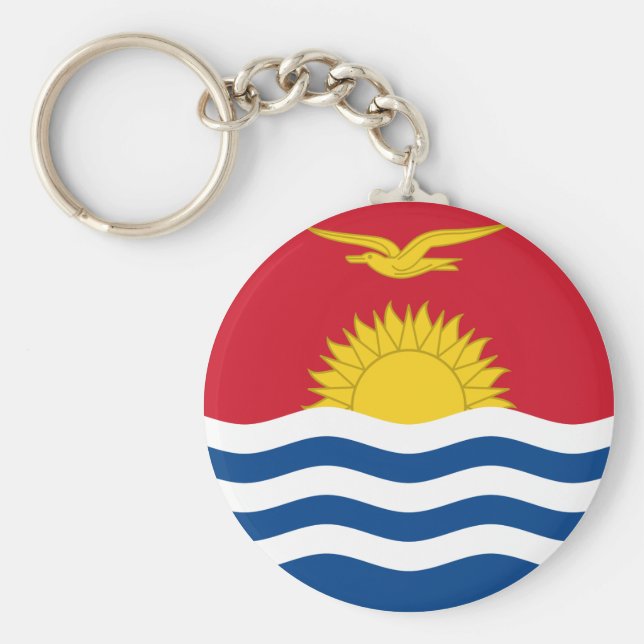 Kiribati Flagga Nyckelring (Framsidan)