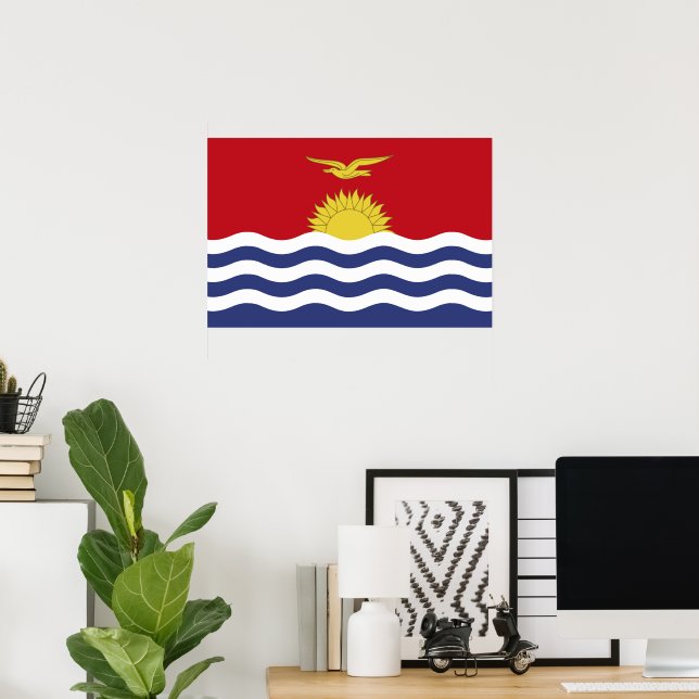 Kiribati flagga poster (Hemmakontoret)