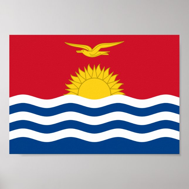 Kiribati Flagga Poster (Framsidan)