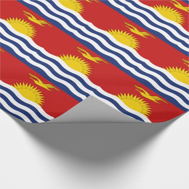 Kiribati Flagga Presentpapper (Hörn)