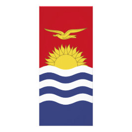 Kiribati flagga reklamkort