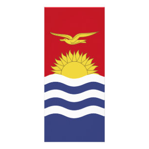 Kiribati flagga reklamkort