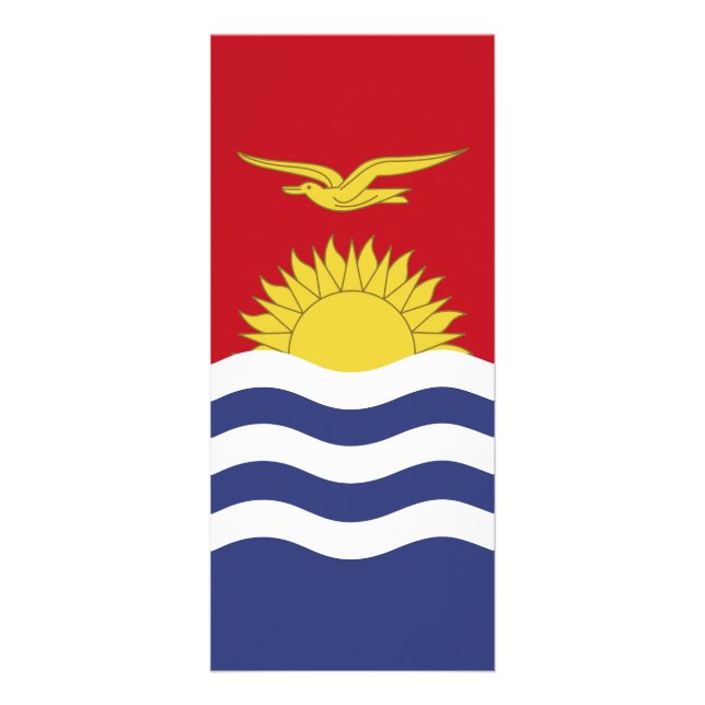 Kiribati flagga reklamkort (Framsidan)