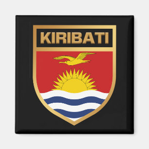 Kiribati Flagga Shield Magnet