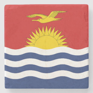 Kiribati Flagga Stenunderlägg