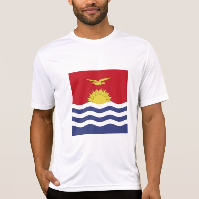 Kiribati flagga t shirt (Framsida)