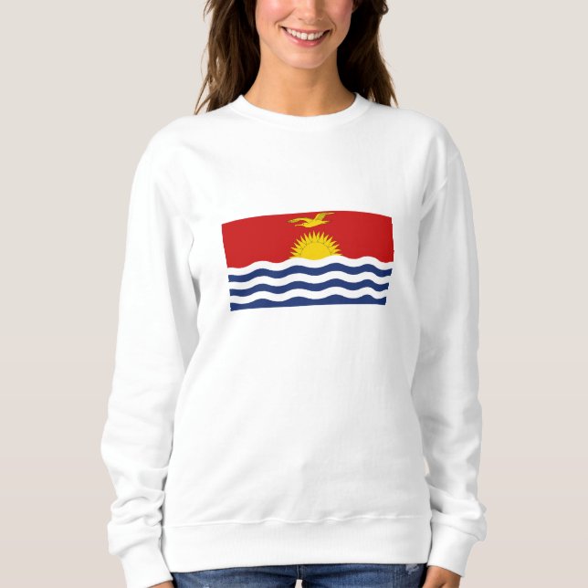 Kiribati-flagga T Shirt (Framsida)