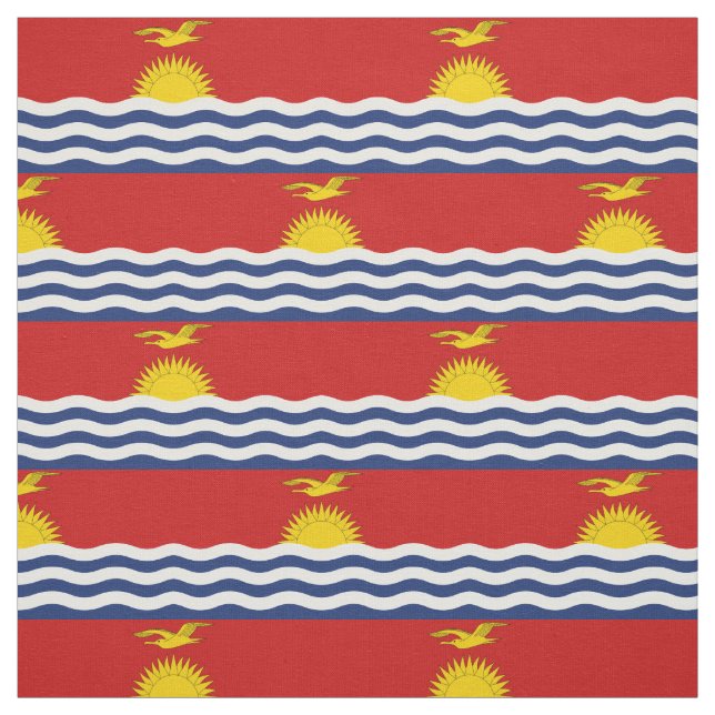 Kiribati Flagga Tyg (Provkarta)