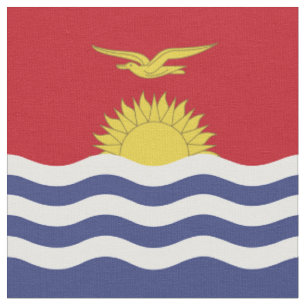 Kiribati flagga tyg