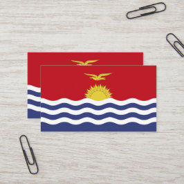 Kiribati flagga visitkort
