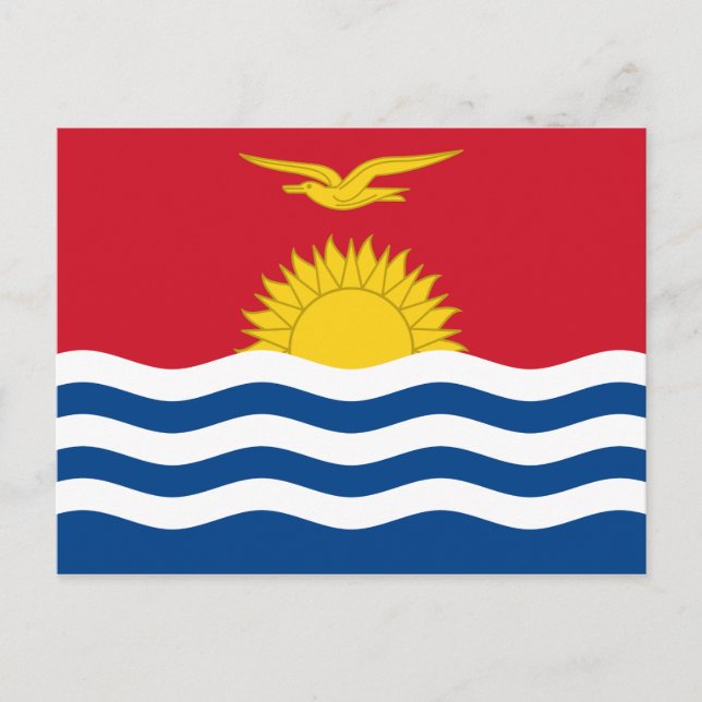 Kiribati Flagga vykort (Framsida)