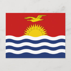 Kiribati-flagga Vykort