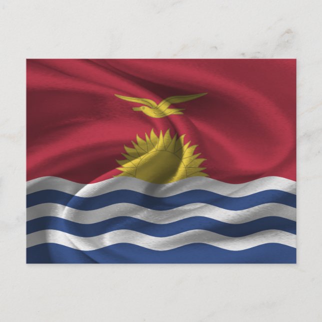 Kiribati Flagga Vykort (Framsida)