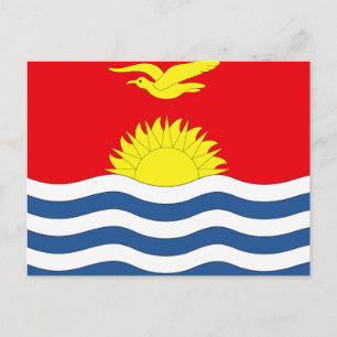 Kiribati Flagga Vykort
