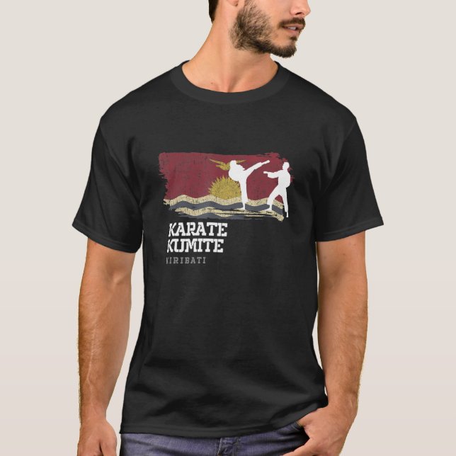 Kiribati Karate Kumite Martial Arts Karate T Shirt (Framsida)