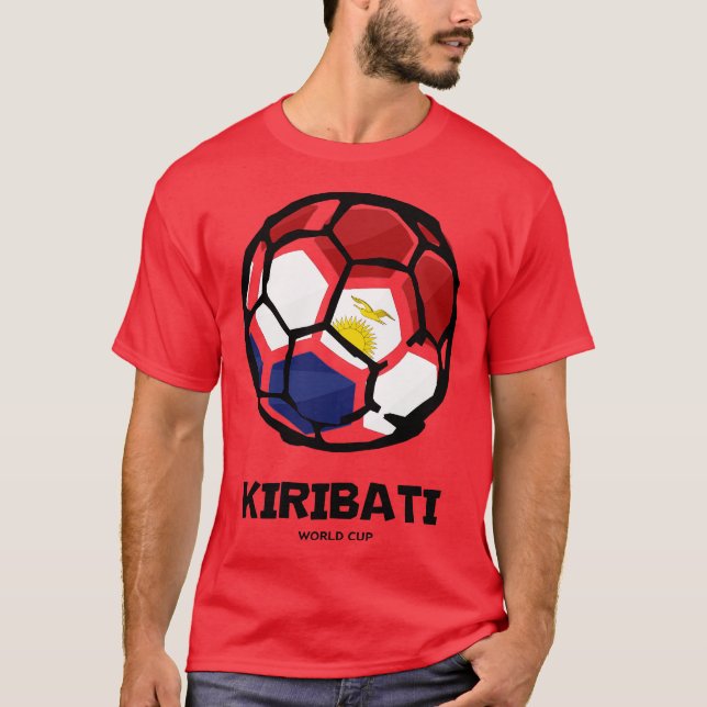 Kiribati Landsflagga T Shirt (Framsida)