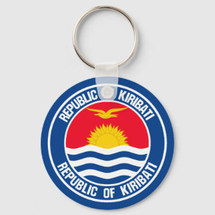 Kiribatis runda Emblem Nyckelring