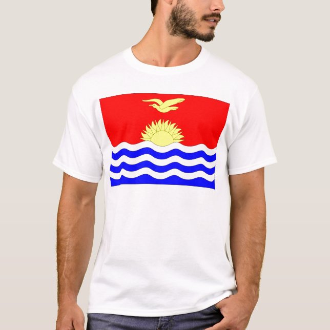 Kiribatisk flagga t shirt (Framsida)