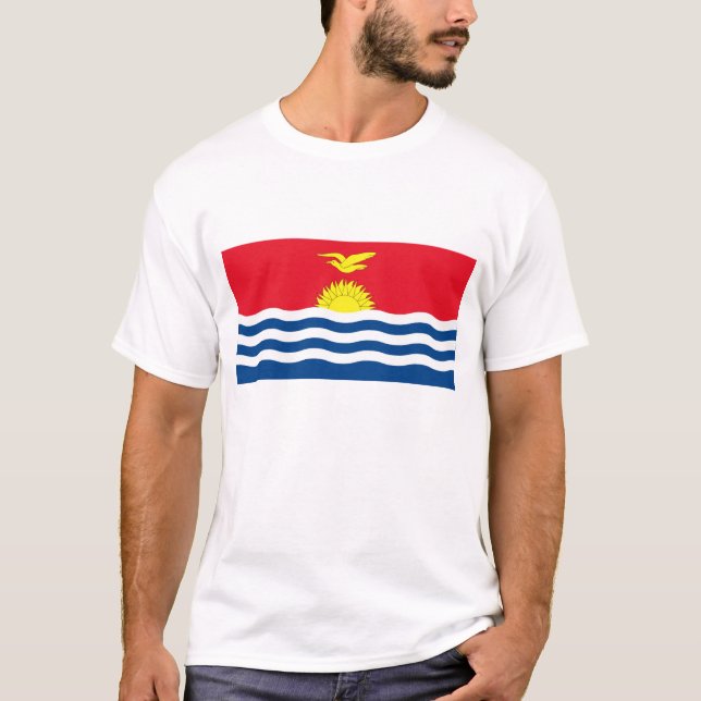 Kiribatisk flagga t-shirt (Framsida)