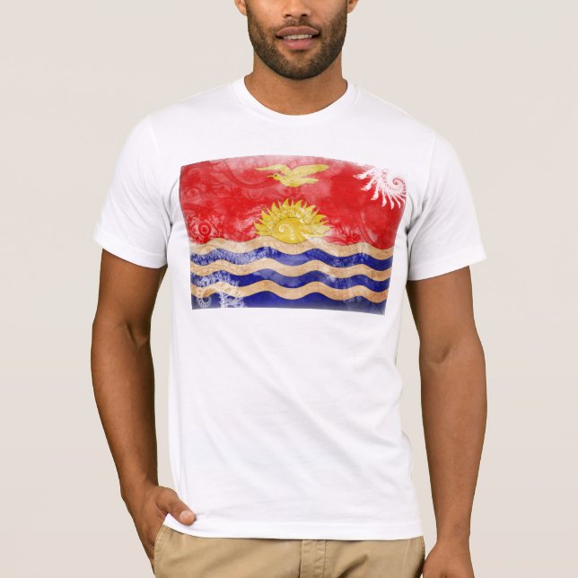 Kiribatisk flagga tee shirt (Framsida)