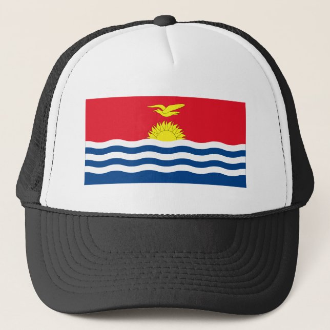 Kiribatisk flagga truckerkeps (Framsida)