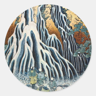 Kirifuri Waterfall, Hokusai Runt Klistermärke