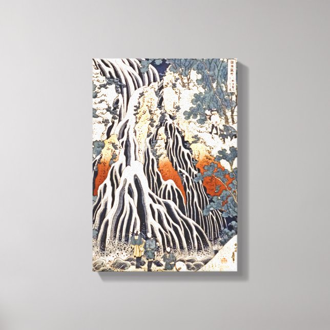 Kirifuri Waterfall på berget Kurokami i Shimotsuke Canvastryck (Framsida)