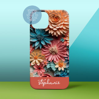 Kirigami-blommor - boho färg-pappra hantverk