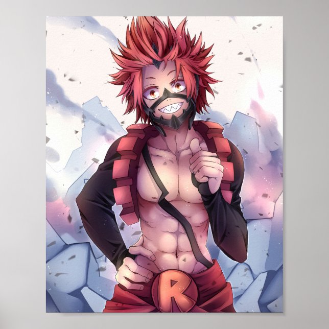 Kirishima Eijiro - BNHA Poster (Framsidan)