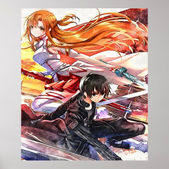 Kirito Asuna- SAO Poster (Framsidan)