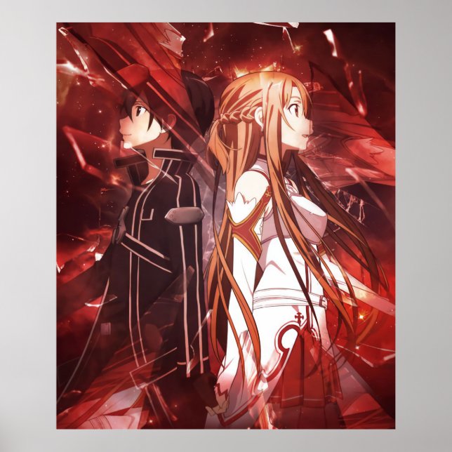 Kirito Asuna - Sword Art Online Poster (Framsidan)